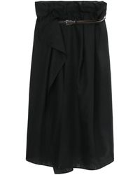 Magliano - Belted Wool-blend Skirt - Lyst