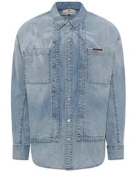 Feng Chen Wang - X Lee Denim Shirt - Lyst