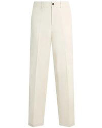 Bally - Button-Fastening Pleated Cotton Chino Trousers - Lyst