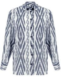Punicana - Chemise Frangée À Imprimé Géométrique - Lyst