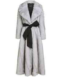 KARL LAGERFELD - Kl Studio Long Faux Fur Coat - Lyst