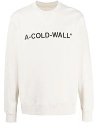 A_COLD_WALL* - Logo-Print Cotton Sweatshirt - Lyst