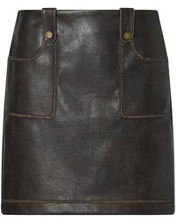 Liu Jo - Button-Pocket Coated Skirt - Lyst