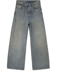 DIESEL - D-Sire 09n24 Wide-Leg-Jeans mit tiefem Bund - Lyst