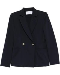 Harris Wharf London - Notched-Lapel Double-Breasted Blazer - Lyst