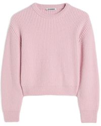 Jil Sander - Sweat En Maille Nervurée - Lyst