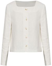 Posse - Emma Square-Neck Button-Up Jacket - Lyst