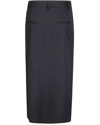 Alberto Biani - Front-Slit Midi Skirt - Lyst