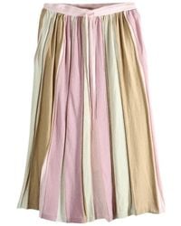 Casey Casey - Striped Tie Midi Skirt - Lyst