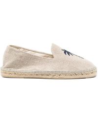 Manebí - Platte Espadrilles Met Palmdetail - Lyst