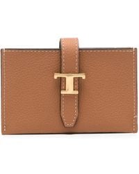 Tod's - T Timeless Leather Wallet - Lyst