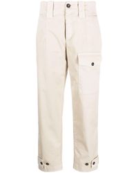 Pinko - Pantalones capri con bolsillos tipo cargo - Lyst