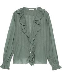 Doen - Blusa con volantes - Lyst