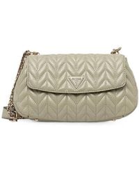 Guess - Cheryl Chevron-Quilted Leather Shoulder Bag - Lyst