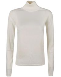 Max Mara - Roll-Neck Fine-Knit Sweater - Lyst
