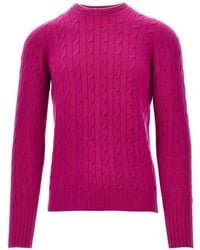 Drumohr - Cable-Knit Cashmere Sweater - Lyst