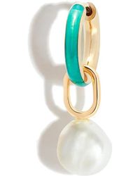 Maria Black - Pearl Drop huggie Earing - Lyst