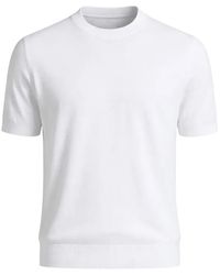 Peserico - Gestricktes T-Shirt Mit Rundhalsausschnitt - Lyst