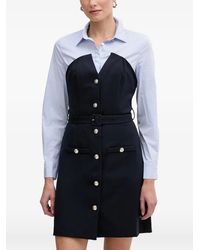 Morgan - Vestido Corto Con Cinturón - Lyst
