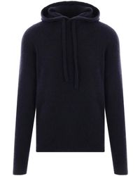 Roberto Collina - Knitted Hoodie - Lyst