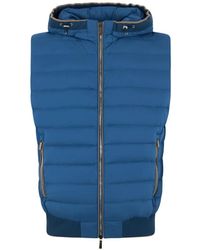 Moorer - Padded Hooded Gilet - Lyst