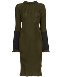 Bottega Veneta Gebreide Jurk - Groen