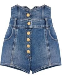 Elisabetta Franchi - Denim Shorts - Lyst