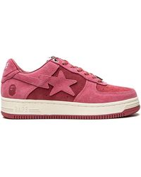 pink bape trainers