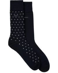 BOSS - Two-Pack Of Cotton-Blend Socks - Lyst