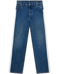 Stella McCartney - Side Stripe Straight Leg Jeans - Lyst