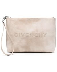 Givenchy - Logo-print Canvas Clutch Bag - Lyst