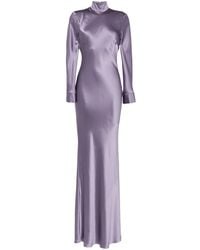 Michelle Mason - Long Sleeve Silk Gown - Lyst
