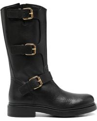 Agl Attilio Giusti Leombruni - Loren Buckle Strap 30 Boots - Lyst