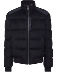 Billionaire - Wattierte Jacke Mit Logo-Patch - Lyst