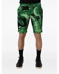 Dolce & Gabbana - Banana Leaf-Print Shorts - Lyst