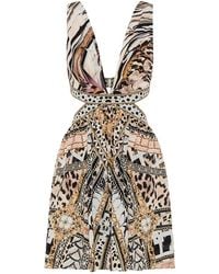 CAMILLA - Mosaic Muse Cut-Out Mini Dress - Lyst