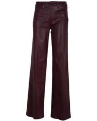 L'Agence - Clayton Coated Wide-Leg Jeans - Lyst