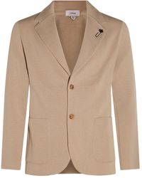 Lardini - Buttoned Flower-Embellished Blazer - Lyst