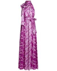 Collini Milano - Meg Sequin-Print Halterneck Maxi Dress - Lyst