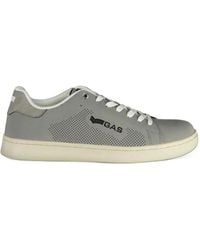 Gas - Perforated Logo-Print Sneakers - Lyst
