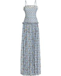 Dolce & Gabbana - Ruffled Floral Dress - Lyst