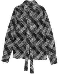 Elie Saab - Tie-Strap Patterned Shirt - Lyst