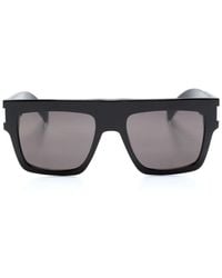 Saint Laurent - Sl 628 Square-Frame Sunglasses - Lyst