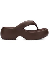 Melissa - Free Fuzzy Platform Flip Flops - Lyst