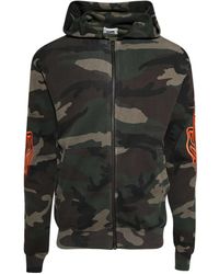 Warren Lotas - Camouflage-Print Zip-Up Hoodie - Lyst