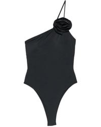 Moschino - One-Shoulder Floral-Detail Swimsuit - Lyst