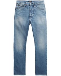 Polo Ralph Lauren - Logo-Tag High-Rise Cropped Jeans - Lyst