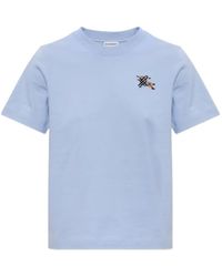 Burberry - Frankie Embroidered-Logo T-Shirt - Lyst