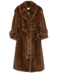 BB COUTURE - Farrah Faux-Fur Belted Coat - Lyst