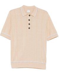 Eleventy - Poloshirt Met Geribbelde Afwerking - Lyst